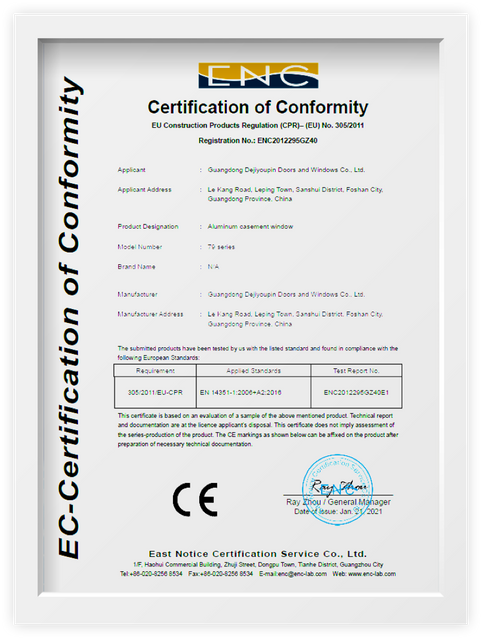 Certificado de CE de la UE