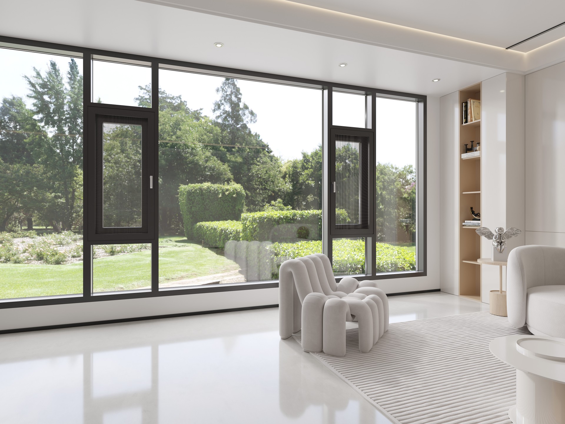 WY-143 Series Aluminium Top Hung Horizontal Crankout Windows