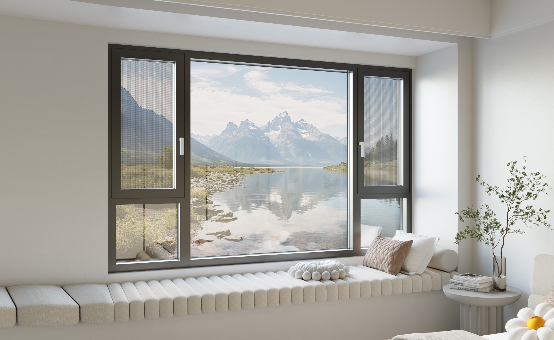 WN-112 Series Aluminum Inward Opening Casement Window