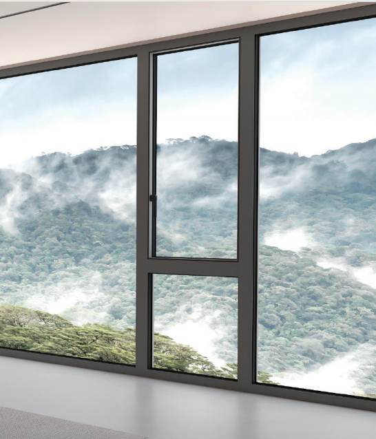 WY-77 Series Casement Push metu Jendhela Frame sempit